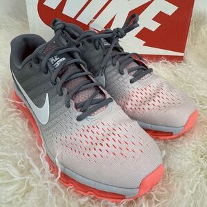 Nike Air Max 2017 Hot Lava Pink Red Platinum Shoes 849560-007 Women Size 10